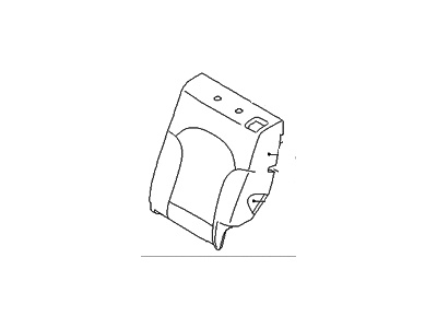 Hyundai 89370-4W051-TMC Rear Left-Hand Seat Back Covering