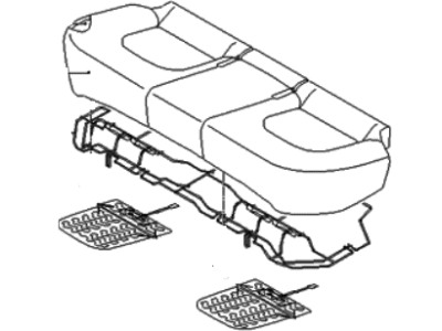 Hyundai 89100-4W000-TMC Cushion Assembly-Rear Seat