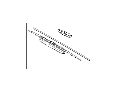 Hyundai 98350-1G000 Wiper Blade Assembly, Driver