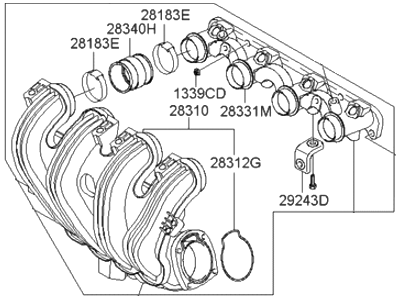 Hyundai 28300-25950 Manifold Module-Inlet