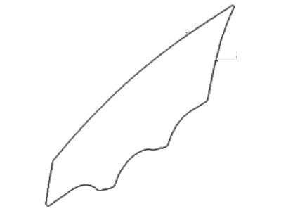 Hyundai 82421-3Q050 Glass-Front Door Window, RH