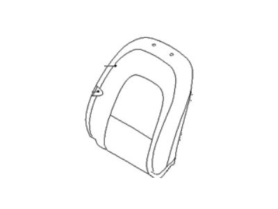 Hyundai 88460-3J050-R7C Front Passenger Side Seat Back Covering