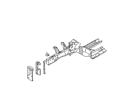 Hyundai 64605-3Y000 Member Assembly-Front Side, LH