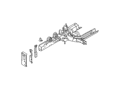 Hyundai 64606-3Y000 Member Assembly-Front Side, RH