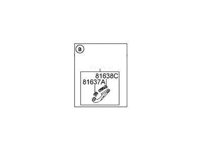 Hyundai 81636-3S000 Tilt Lever-Panorama Roof Moving Glass, RH