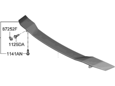 Hyundai 87210-IB000-EB SPOILER ASSY-RR
