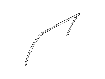 Hyundai 83540-D2000 Run-Rear Door Window Glass, RH