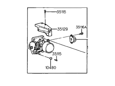 Hyundai 35100-22010 Body Assembly-Throttle