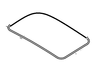 Hyundai 81613-2M001 Weatherstrip-Sunroof Glass