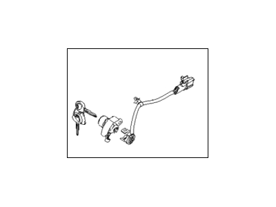 Hyundai 81970-2EA10 Front Door Lock Assembly, Left