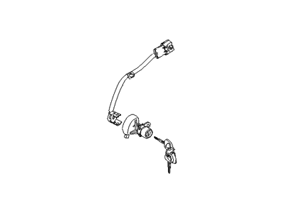 Hyundai 81980-2EA00 Front Door Lock Assembly, Right