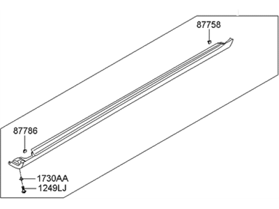 Hyundai 87751-3L000 Moulding Assembly-Side Sill, LH