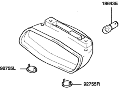 Hyundai 92750-26000-YD Lamp Assembly-High Mounted Stop Interior