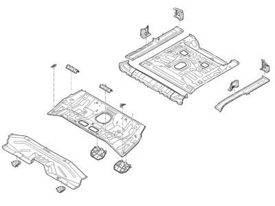 Hyundai 65510-G7000 Panel Assembly-Rear Floor