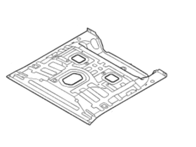 Hyundai 65513-G7000 Panel Assembly-Rear Floor, Rear