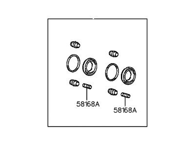 Hyundai 58102-28B00 Seal Kit-Front Disc Brake