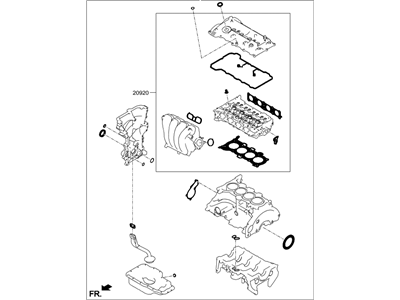 Hyundai 20910-2EU13 Gasket Kit-Engine Overhaul