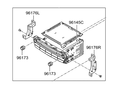 Hyundai 96560-B1420-4X Head Unit Assembly-Avn