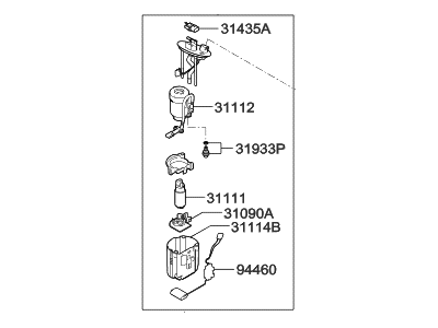 Kia 311104R500 Fuel Pump Complete