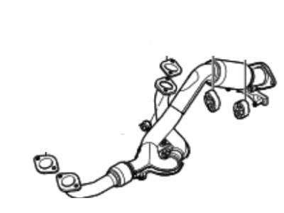 Hyundai 28610-0W150 Front Exhaust Pipe