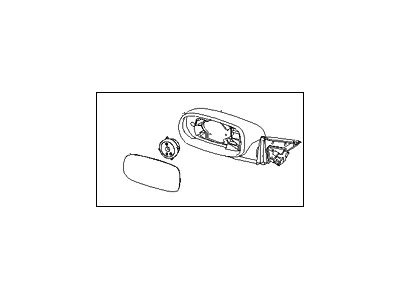 Hyundai 87610-3L000 Mirror Assembly-Outside Rear View, LH