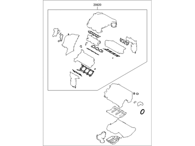 Kia 209103CD00 Gasket Kit-Engine OVEAUL