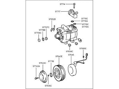 Hyundai 97701-27000 Compressor Assembly