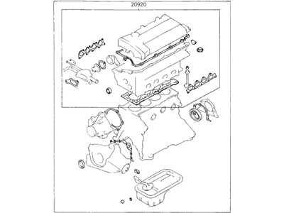 Hyundai 20910-23B01 Gasket Kit-Engine Overhaul