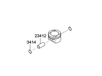 Hyundai 23041-3F550 Piston & Pin & Snap Ring Assembly