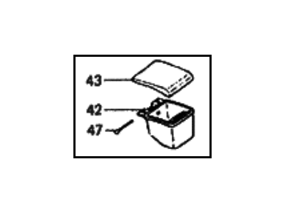 Hyundai 84640-21000-BL Ashtray Assembly-Rear Console