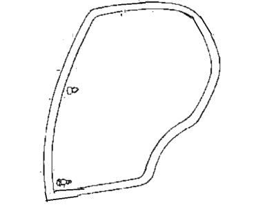 Hyundai 83130-22000 Weatherstrip Assembly-Rear Door Side LH