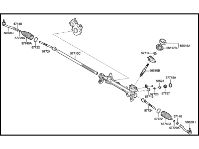 Hyundai 57770-C2000 Short Gear Assembly