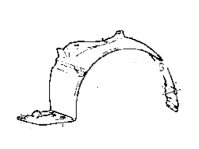 Hyundai 86811-34000 Front Wheel Guard Assembly, Left