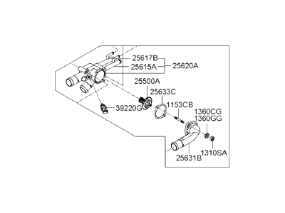 Hyundai 25600-23600 Control Assembly-Coolant Temperature