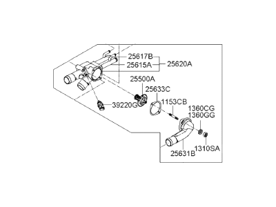 Kia 2560023640 Control Assembly-COOLANT