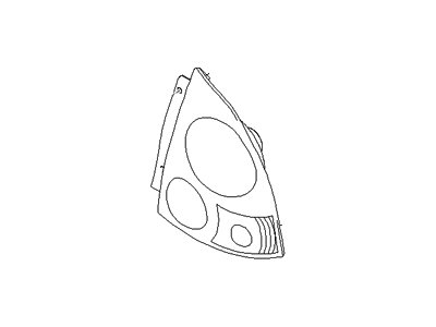 Hyundai 92410-25000 Lens & Housing-Rear Combination Lamp, LH
