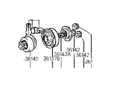 Hyundai 36140-32500 Shaft Assembly-Clutch