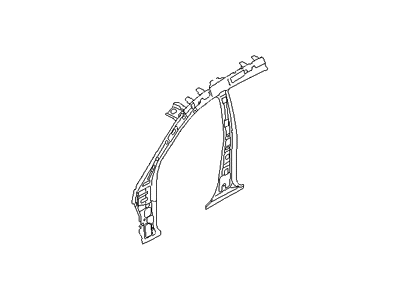 Hyundai 71202-2S000 Pillar Assembly-Front Inner, RH