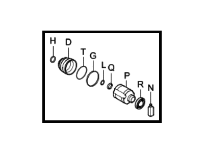 Hyundai 49605-0WA62 Joint Kit-Front Axle Differential Side RH