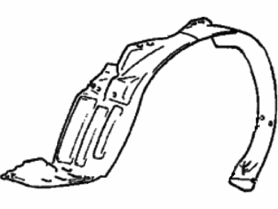 Hyundai 86811-33500 Front Wheel Guard Assembly, Left