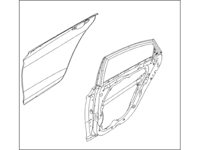 Hyundai 77004-4R000 Panel Assembly-Rear Door, RH