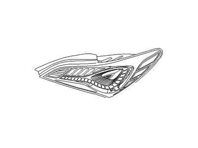 Hyundai 92420-2M550 Lens & Housing-Rear Combination Outside Lamp, RH