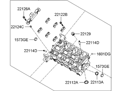 Hyundai 22110-3CGC1 Head Sub Assembly-Cylinder, LH