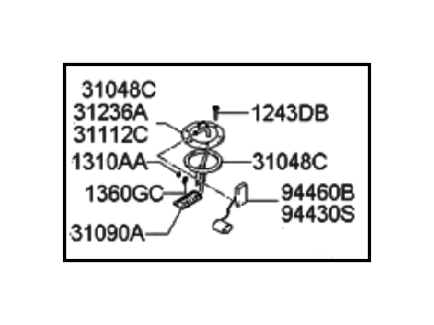 Hyundai 31230-26000 Suction Plate And Sender Assembly