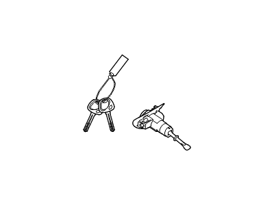 Hyundai 81970-2VA00 Door Key Sub Set, Left