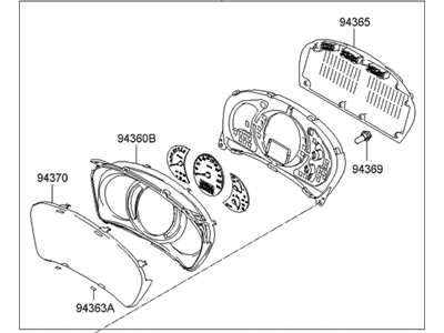 Hyundai 94016-2E211 Cluster Assembly-Instrument