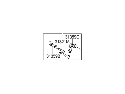 Hyundai 31490-3M000 Tube Assembly-Canister Air Filter