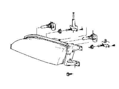 Hyundai 92102-34050 Headlamp Assembly, Right
