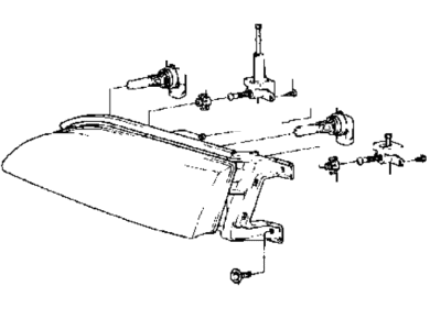 Hyundai 92101-34050 Headlamp Assembly, Left