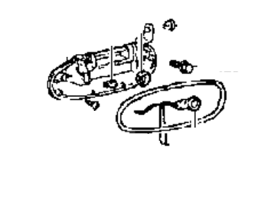 Hyundai 82650-34000 Exterior Door Handle Assembly, Front, Left